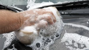 Full exterior car wash by hand with Kiwi Clean Home